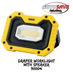 Draper 90004 Altoparlante wireless ricaricabile da lavoro giallo - Foto 1 di 2