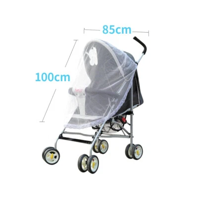 Universal Baby Stroller Mosquito Insect Net Full Cover Pram Bassinet Car Seat - Image 1 of 4
