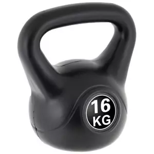 MAXXIVA Kettlebell Kugelhantel 16kg schwarz Krafttraining Fitness Rundhantel - Bild 1 von 7