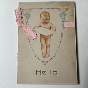 Tarjeta de colección 1919 ANUNCIO DE LLEGADA DE BEBÉ Paducah Kentucky - Imagen 1 de 8