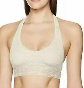 NWT Calvin Klein Women's Ivory Bare Lace unlined Nymph Bralette Size - Medium - Picture 1 of 12
