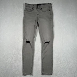 Aeropostale Jeans Jegging Gray Distressed NYC Cotton Polyester Spandex Size 4 - Picture 1 of 17