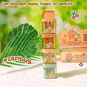 Carino Capybara temperamatite doppio foro portatile mini manuale affilato _cn - Foto 1 di 6