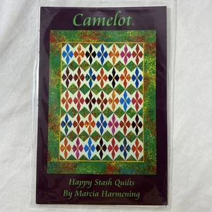 Camelot Quilt Pattern Happy Stash Quilt Marcia Harmeling NEW - Picture 1 of 4
