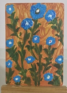 Flores de primavera.  Tarjeta de arte original ACEO - Imagen 1 de 6