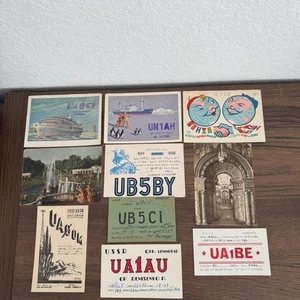 Vintage 1950s QSL Cards from USSR. 10 Cards Lot #5 - Picture 1 of 22