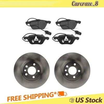 Kit Pastillas Freno Delanteras y Rotores Volkswagen EuroVan 2.5L 2001-2003 Foto 1 de 4