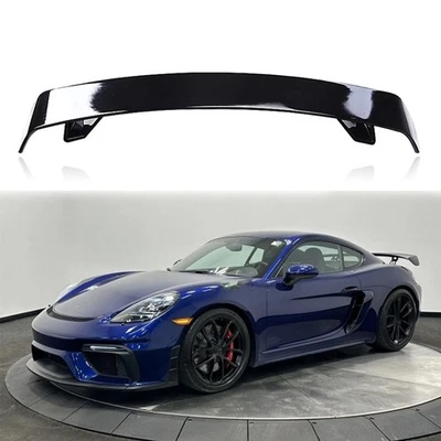 Glossy Black 52" Rear Spoiler Wing Truck GT-Style For Porsche 718 Cayman GT4 Foto 1 de 4