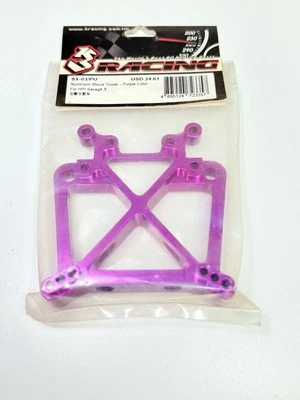 3 Racing Rare SX-03/PU Aluminium Shock Tower - Purple Color For HPI Savage X - Image 1 of 2