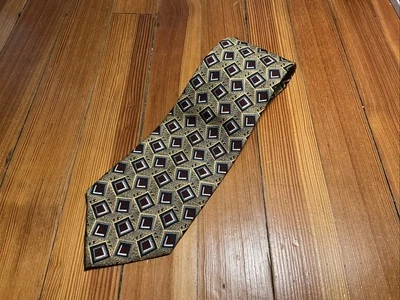 Corbata para hombre Nordstrom JZ Richard’s 100 % seda hecha en EE. UU. 59 X 3,75 dorada y roja Foto 1 de 4