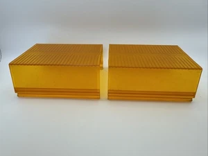 2 Whelen Edge 9000 Amber Lens Section - 4-3/8 inches - Picture 1 of 10