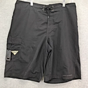 Columbia Shorts Herren 34 schwarz PFG Board 11" Cargo Badehose Strand Performance - Bild 1 von 11