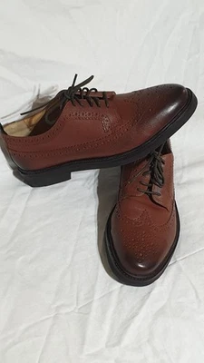 Мужские Hudson London Wingtip туфли Oxford Brwn 365 размер 10 Eu 43 новый без ярлыка... - Изображение 1 из 4