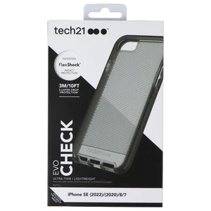 Tech21 Evo Check Series Flexible Case Cover iPhone 8 / 7 - Smokey Tint / Black - Picture 1 of 2
