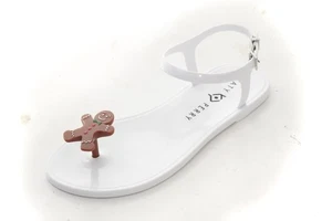 Katy Perry The Geli Sandals Gingerbread Christmas Theme Flipflops Shoes 7M - Picture 1 of 12