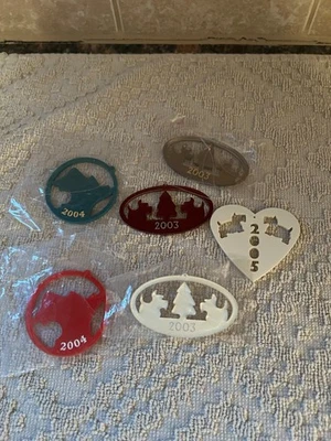 Рождественские 6 украшений Scottie Dog Snow лазерная резка пластик - Scottie Convention #2 - Изображение 1 из 3