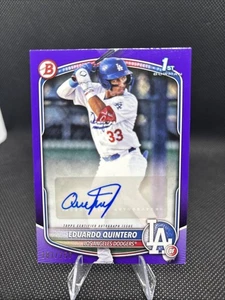 2025 Bowman Prospect Auto Eduardo Quintero #BPA-EQ Purple /250 - Bild 1 von 2