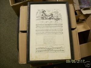 George Bickham Jr., Reproduction Sheet Music The Fly For The Flute - Picture 1 of 1