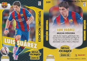 509 LUIS SUAREZ URUGUAY FC BARCELONA LIMITED EDITION CARD PANINI MGK LIGA 2015 - Picture 1 of 1