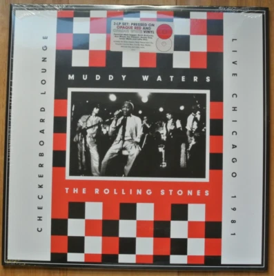 THE ROLLING STONES Checkerboard Lounge 2-LP Set Opaque Red White Vinyl - Image 1 of 4