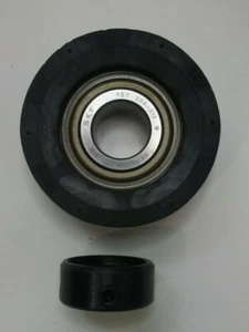 SKF YET 204-012 W  272Z Cartridge Bearing in HY-4 Rubber Liner w/ Locking Collar - Picture 1 of 7