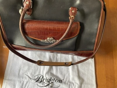 Портфель Brighton черный и коричневый полный размер отличное состояние товара - Изображение 1 из 4