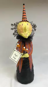 Vintage Magpie Designs Primitive Paper Mache Halloween Witch by Margaret Gielis - Picture 1 of 15