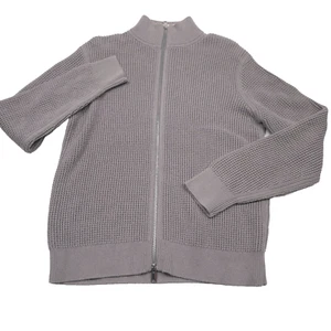 $325 Theory Gris Gary Cashton Cremallera Completa Suéter Chaqueta Para Hombre Talla Pequeña - Imagen 1 de 8