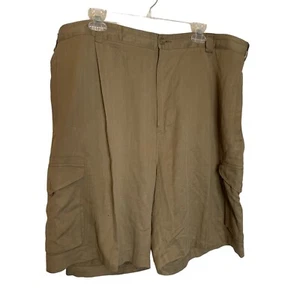 Island Republic Cargo Shorts Mens Size 42 Pleated Front 100% Silk Vacation - Picture 1 of 12