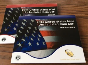 Mint Set - 2014 P and D Uncirculated Coin Set: 28 Coins (MS10-100) - Picture 1 of 5