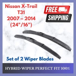 Hybrid Wiper Front Set For Nissan X Trail T31 2007-2014 - Picture 1 of 6