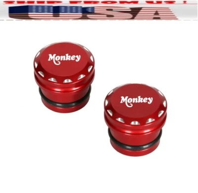 US RED 3D Seat Bolts Screws Frame Cap For 2018-2023 Honda Monkey 125 Z125 — 第 1/4 张图片