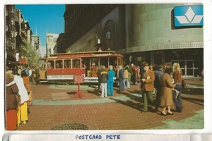 San Francisco CA c1973 cable car trolley Powell Market Street Postcard A08 - Picture 1 of 2