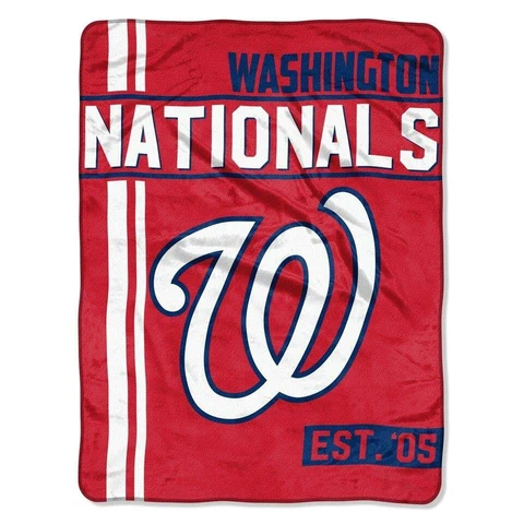 Washington Nationals 46x60 Raschel Throw Blanket - Walk Off Design [NEW] Fleece Cover