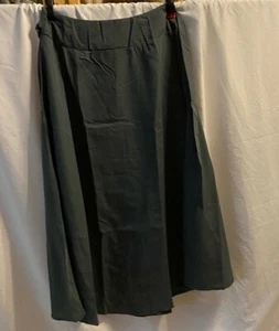 Women's 3XL Green Full Length Skirt Pleated NWOT - Picture 1 of 4