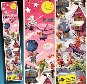 ALTER ADVENTSKALENDER 50er WUNDERSCHÖNES WERBEMOTIV SELTENES FORMAT NIKOLAUS - Bild 1 von 2