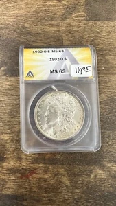 1902 O Morgan Silver Dollar ANACS MS 63 - Picture 1 of 2