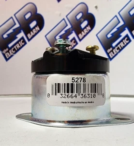 Eaton 5278 Metallic Flanged Inlet 15A 125V 2P 3W Straight Blade 5-15FI -NEW-B - Picture 1 of 8