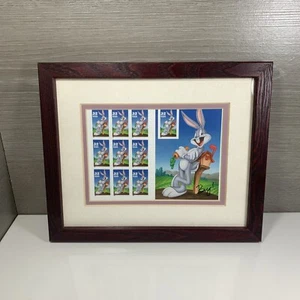 1997 32 cent Bugs Bunny full Sheet of 10, Scott #3138, Mint NH, Framed Matted - Picture 1 of 8