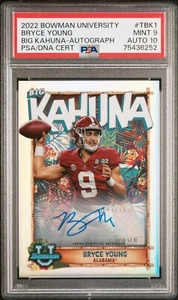 BRYCE YOUNG 2022 Bowman Chrome University BIG KAHUNA 51/150 - PSA 9 come nuovo - Foto 1 di 2