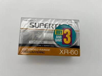 Realistic Supertape XR-60 Cassette Tapes 3 Pack Extended Range Radio Shack NOS - Image 1 of 4