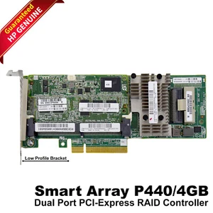 HP Smart Array P440 4GB FBWC 12Gb 1-port SAS Controller LP 749797-001 726821-B21 - Picture 1 of 8