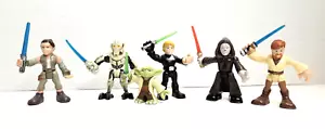 Lote de 6 figuras de héroes galácticos Playskool Star Wars Yoda Luke Obi Wan - Imagen 1 de 3