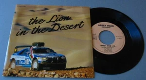 PEUGEOT 405 Photo Pochette 45T Publicitaire LORD AND CO The Lion in the désert - Picture 1 of 2