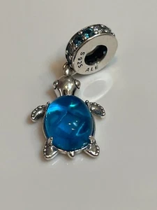 NEW Authentic PANDORA Murano Glass Sea Turtle Charm 798939C01 Fast Postage - Picture 1 of 8