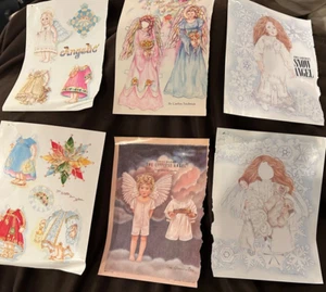 Konvolut Vintage Mag Paper Dolls Engel Motiv, The Littlest Angel, Schneeengel usw. - Bild 1 von 7