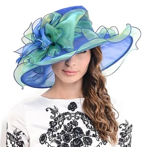 Womens Church Dress Derby Wedding Floral Tea Party Hat Ss-035 Medium - Picture 1 of 3