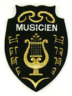 Ecusson brodé militaire ♦ (badge embroidered) ♦ MUSICIEN ORCHESTRE MILITAIRE