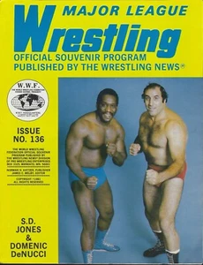 1981 Major League Wrestling Program - S.D. Jones Domenic DeNucci Andre the Giant - Bild 1 von 2