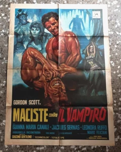 Manifesto originale 2F - MACISTE CONTRO IL VAMPIRO - Movie Poster Affiche - Foto 1 di 1